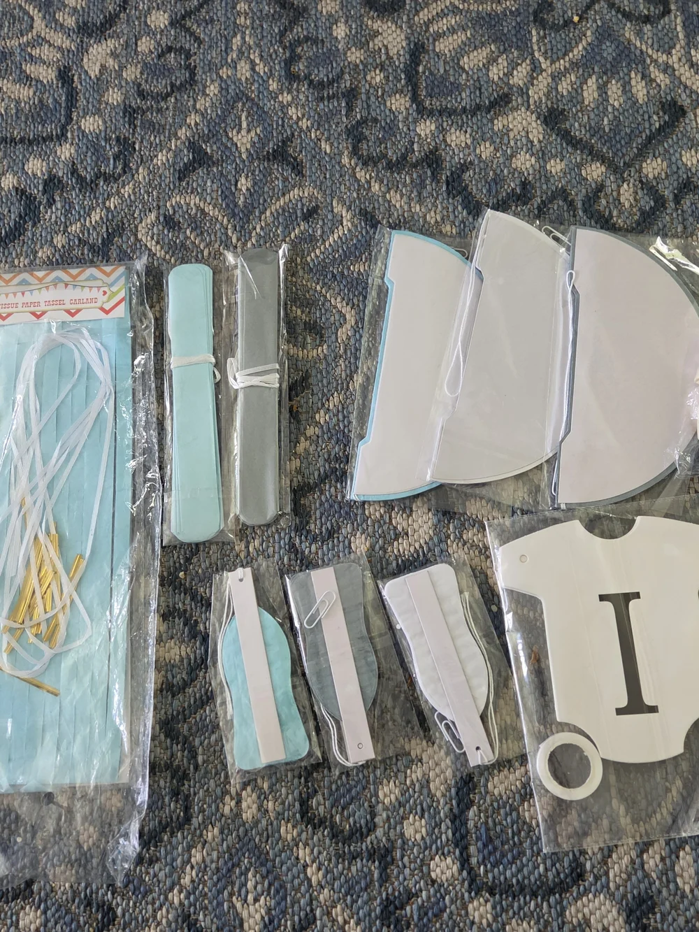 Blue & White 'It's a Boy' Party Decorations Kit - Baby Shower